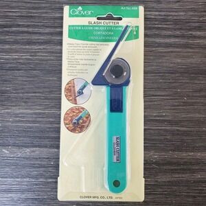 Clover New Slash Rotary Cutter-28mm/Width 1/8 (4mm), 1/4 (6mm) Quilting Sewing